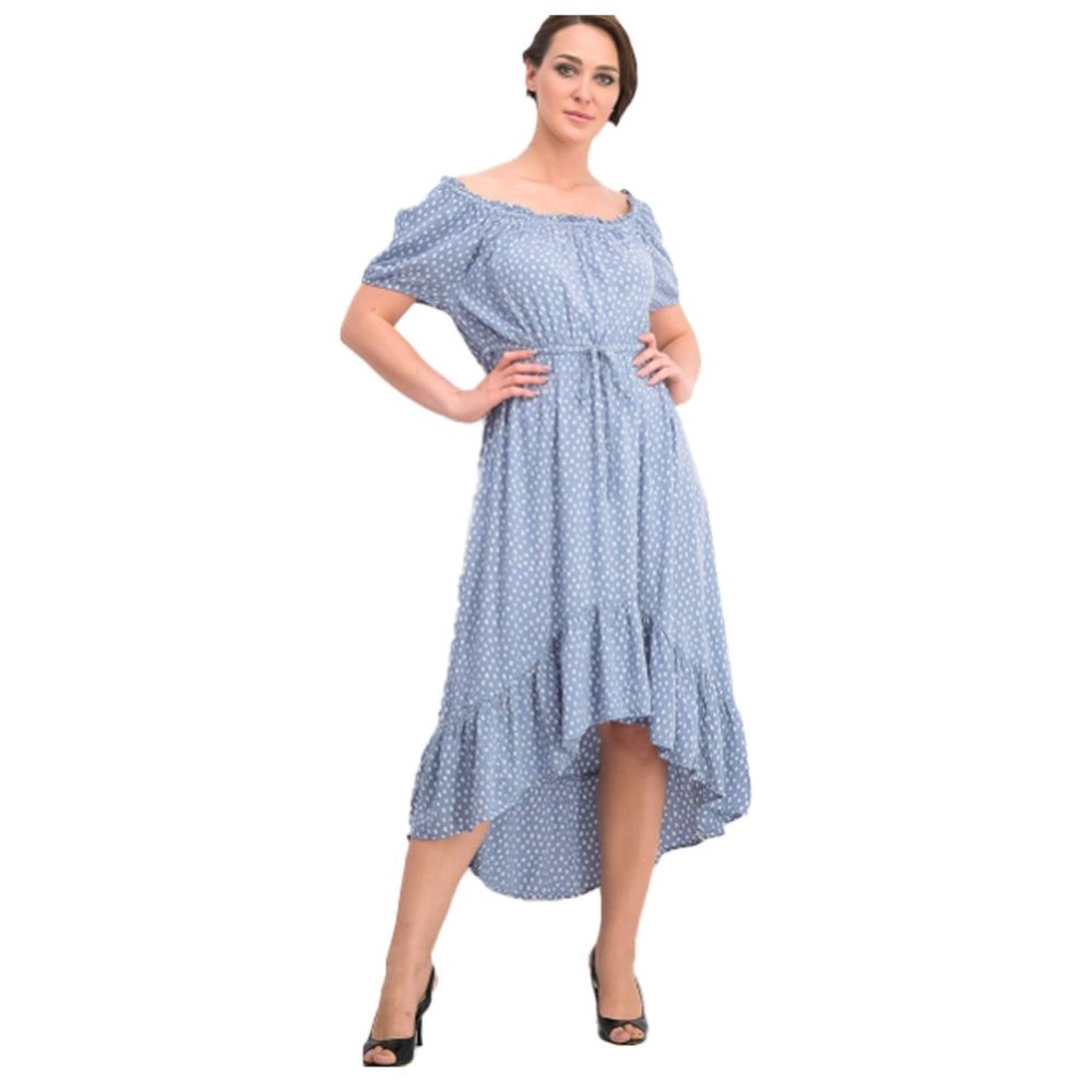 Style & Co Women's Hi - Low Peasant Dress - Small